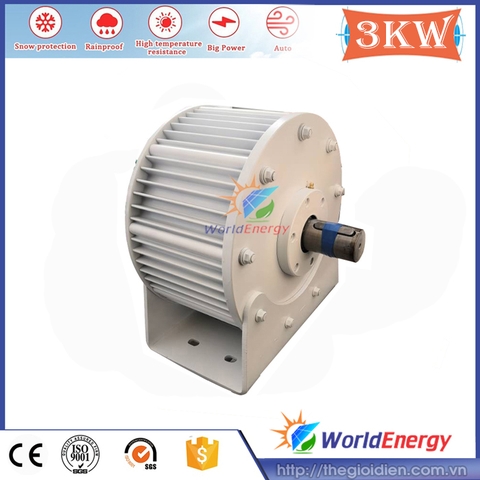 Motor máy phát điện gió 3KW