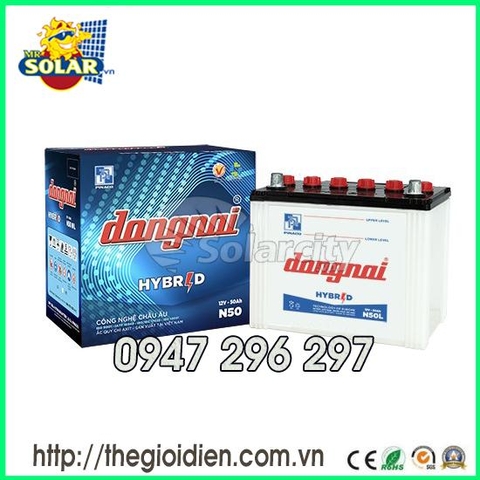 ẮC QUY ĐỒNG NAI NƯỚC 12V-50Ah (N50)