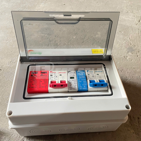 Tủ điện lắp sẵn hòa lưới 1kW-4kW 1pha 1MPPT