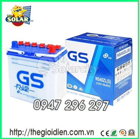 Ắc quy ô tô GS nước 12v-35Ah (NS40ZLS)