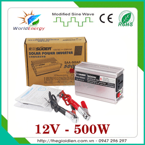 Inverter kích điện 12V-500W Suoer