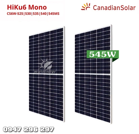 Tấm pin mặt trời Canadian 545W