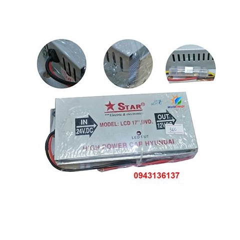 Bộ đổi nguồn DC 24V xuống 12V - 20A