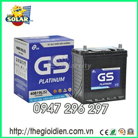 Ắc quy ô tô GS khô 12v-35Ah (MF40B19LS)