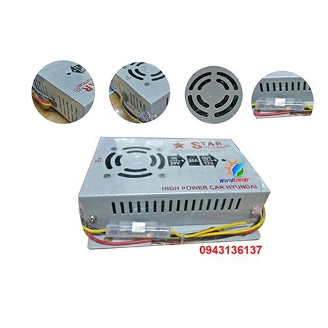 Bộ đổi nguồn DC 24V xuống 12V - 30A