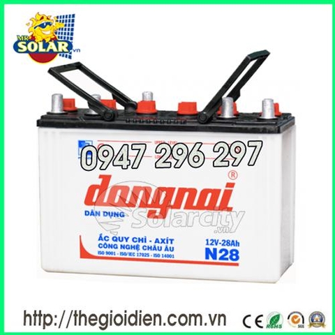 ẮC QUY ĐỒNG NAI NƯỚC 12V-28Ah (N28)