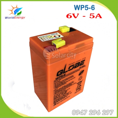 Ắc quy kín khí Globe 6V- 5Ah (WP5-6)