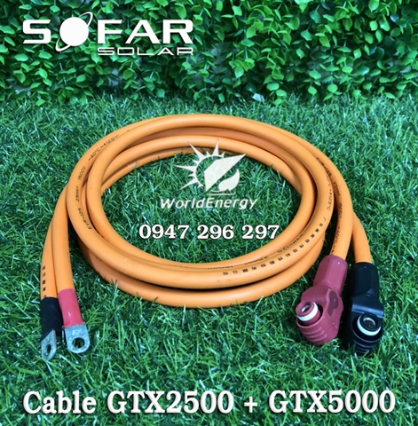 Cáp kết nối Inverter với pin lithium GTX2500 Cực Âm