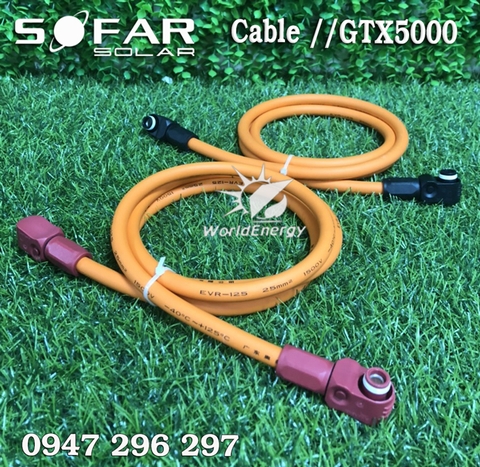 Cáp kết nối pin lithium GTX5000 Sofar Solar Cực Âm