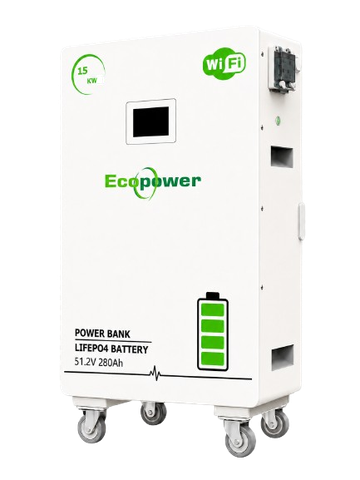 Pin Lithium Ecopower 51.20V 280Ah 14.336kWh (W15-5A) - Dòng pin lưu trữ LFP