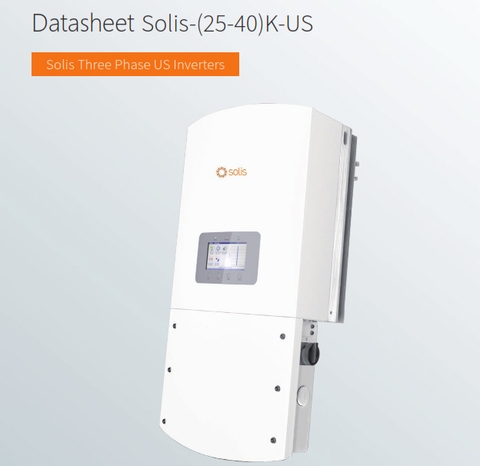 Inverter Solis - (25-40)Kw - US