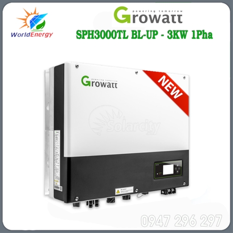 Inverter hybrid Growatt 3KW 1pha (SPH3000TL BL-UP)