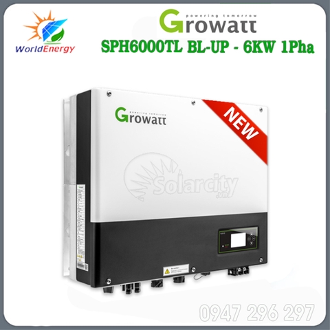 Inverter hybrid Growatt 6KW 1pha (SPH6000TL BL-UP)