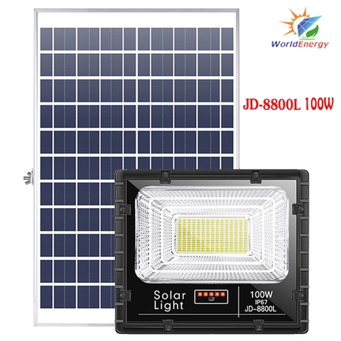 Đèn pha năng lượng 100W JINDIAN (JD-8800L)