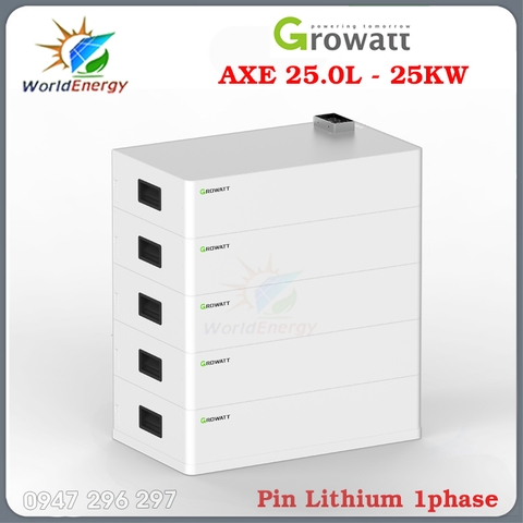 Pin Lithium Growatt 48V-25KW (AXE 25.0L)