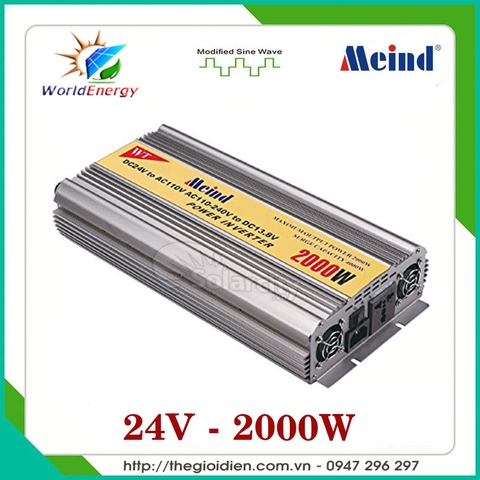 Inverter kích điện 24V-2000w Meind có sạc ắc quy