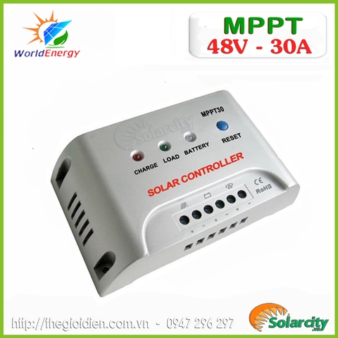 Bộ điều khiển sạc MPPT 30A - 48V
