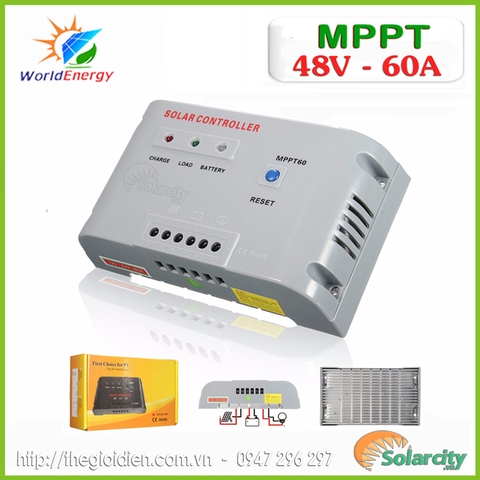 Bộ điều khiển sạc MPPT 60A - 48V