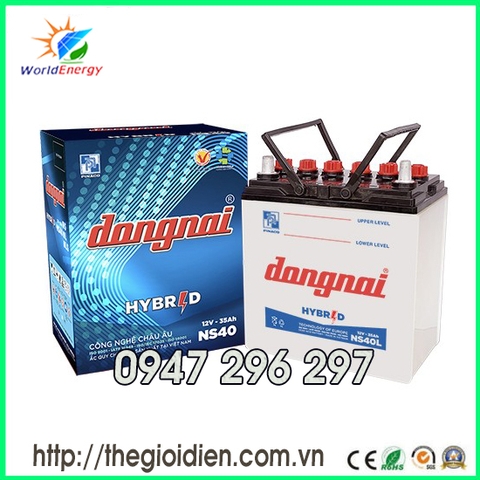 ẮC QUY ĐỒNG NAI NƯỚC 12V-35Ah (NS40)