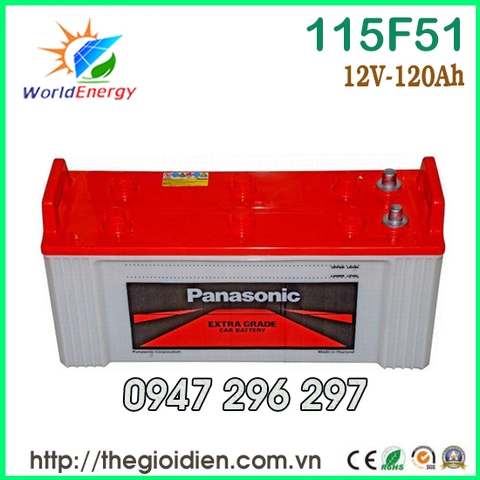 Ắc quy Panasonic 12v – 120Ah (115F51)