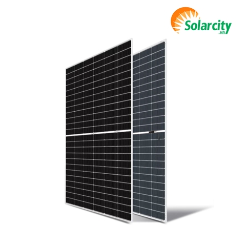 Tấm Pin Năng Lượng Mặt Trời Mono Solarcity 2 Mặt Kính 595W (SC-66M595HM10X-BD)