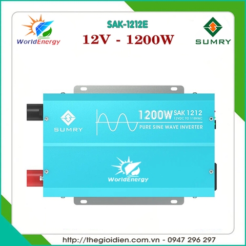 Kích điện sin chuẩn Sumry 1200W - 12V (SAK-1212E)