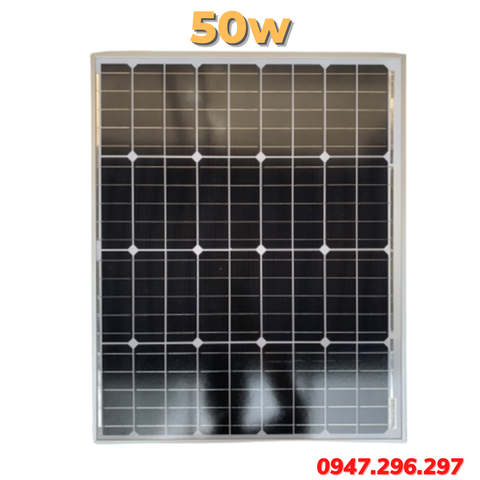 Tấm Pin Năng Lượng Mặt Trời Mono Solarcity 50W