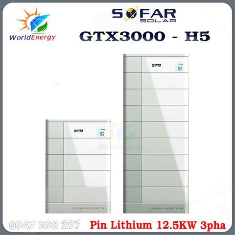 Pin Lithium Sofar 12.5KW (GTX3000-H5)