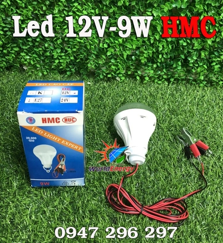 Bóng Led 12V - 9W HMC kẹp cá sấu