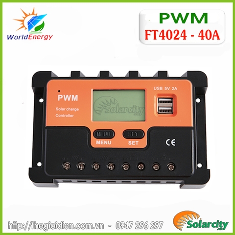 Bộ điều khiển sạc PWM 40A (FT4024)