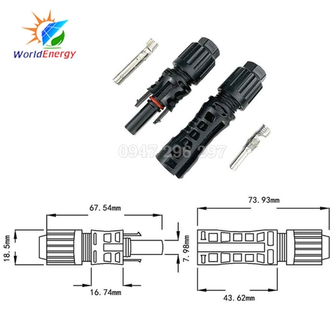 Giắc cắm MC4 1500V Ningbo