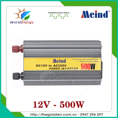 Inverter kích điện Meind 500W - 12V chống ngược cực