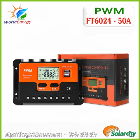 Bộ điều khiển sạc PWM 50A (FT6024)