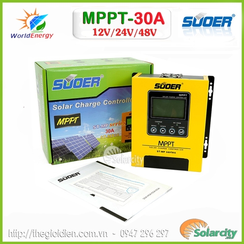 Bộ điều khiển sạc MPPT 30A SUOER (ST-MP30)
