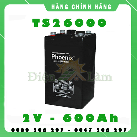 ẮC QUY PHOENIX 2V-600Ah (TS26000)