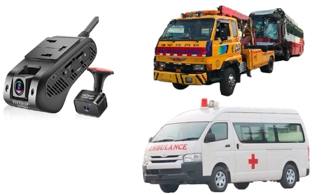 Camera giám sát hành trình cho xe cấp cứu, xe cứu thương, xe cứu hộ hợp chuẩn Nghị định 10 Vietmap VM350