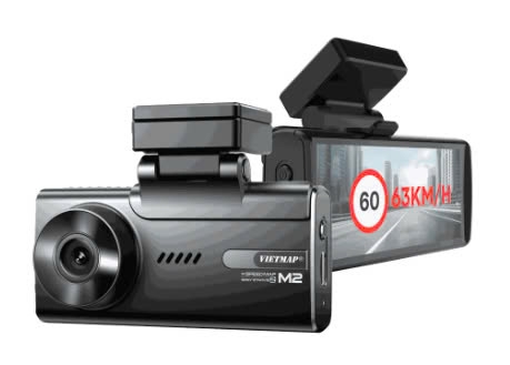 Camera hành trình cảnh báo giao thông, xem trực tuyến Vietmap SpeedMap M2