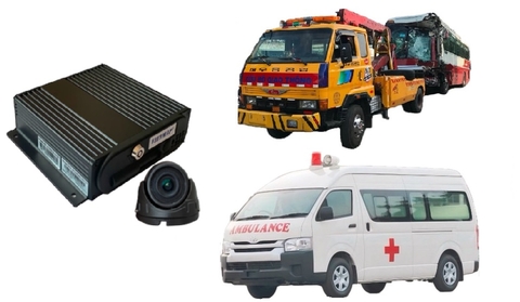Hệ thống camera giám sát hành trình cho xe cấp cứu, xe cứu thương, xe cứu hộ quay online VIETMAP MDVR H720 ghi hình trực tuyến trên xe