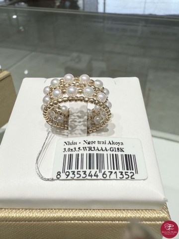 Nhẫn ngọc trai Akoya 63A303G003 *