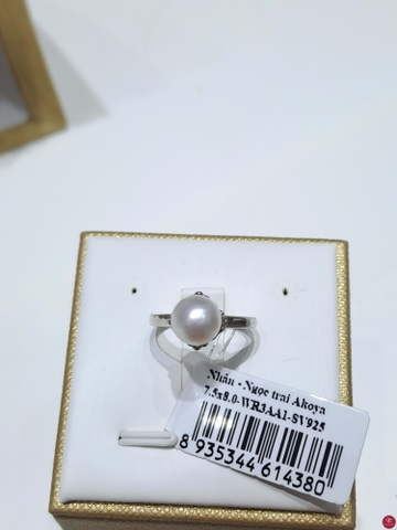 Nhẫn ngọc trai Akoya 63A752S023 (Đ.40)