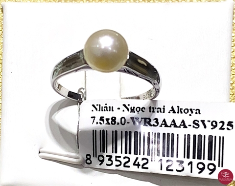 Nhẫn ngọc trai Akoya 63A753S008 (Đ.40)