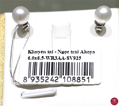 Khuyên tai ngọc trai Akoya 65A602S001