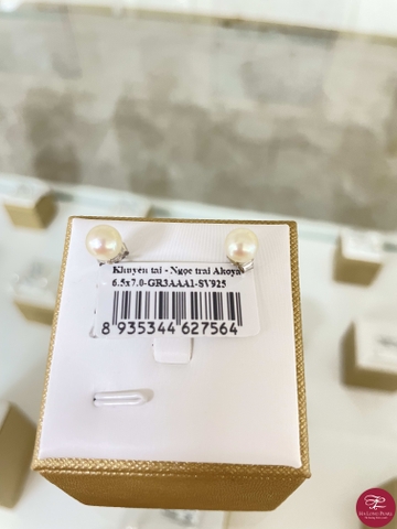 Khuyên tai ngọc trai Akoya 65A653S007