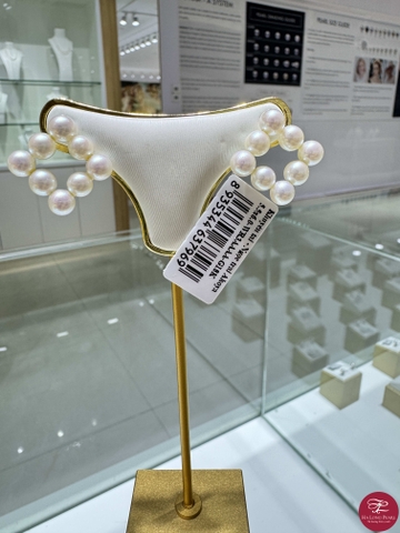 Khuyên tai ngọc trai Akoya 66A554G015 (vuông 8v)*