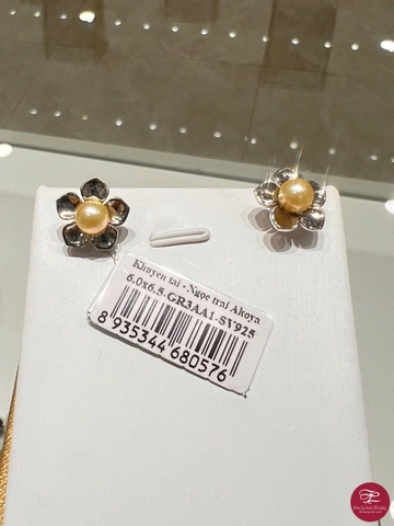 Khuyên tai ngọc trai Akoya 66A602S028 (Đ.60)