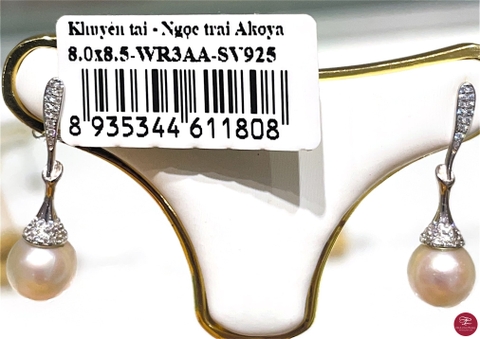 Khuyên tai ngọc trai Akoya 66A802S016 (Đ.60)