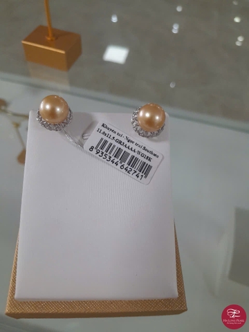 Khuyên tai ngọc trai South sea 66S114G032 (Đ.550)