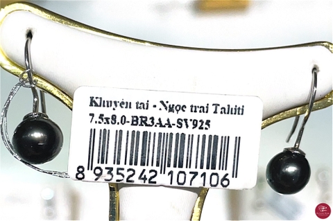 Khuyên tai ngọc trai Tahiti 66T752S002 (Đ.25)