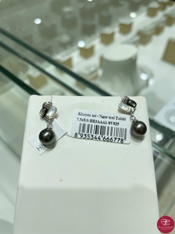 Khuyên tai ngọc trai Tahiti 66T753S009 (Đ.40)