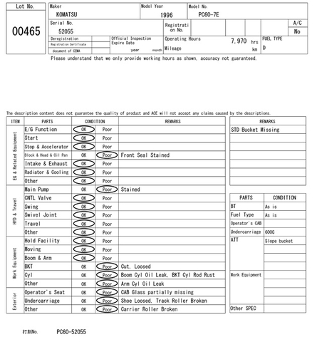 Komatsu PC60-7E-52055